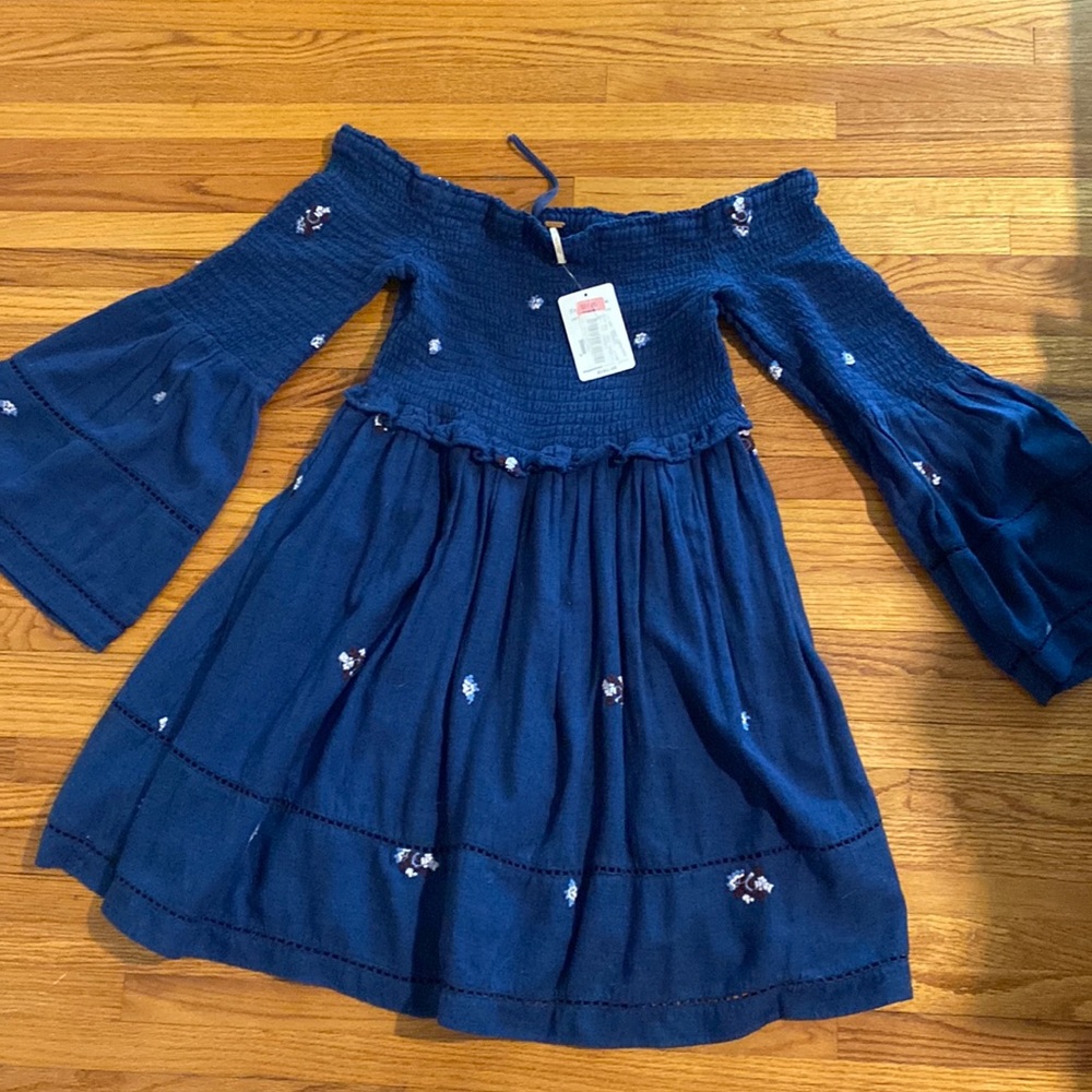 Free people off shoulder swing dress
